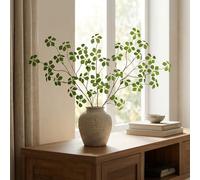 MISSWARM4PCS Fake Plants Stems, 33.5" Fake Greenery Stems Artificial Plants Stems for Vase Filler Decoration, Faux Bendable Branches with Leaf for Centerpieces Decor