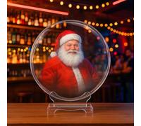 Missyou 3D HologramFan,7.9" 3D Hologramfan Projector Holographic Christmas Tree Advertising Display with Cover, Video Library and Remote and Speaker for Business Store Signs,Bar,Casino,Party