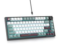 Mist 75% Wired Gaming Keyboard - Hot Swappable, Gasket Mount, Red Switch, RGB Backlit 82-Key TKL Mechanical Keyboard, NKRO for PC/Laptop Windows Gamers