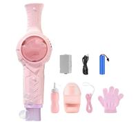 Mist Bubble Wand, Elastic Bubble Fog Wand, Smoke Bubble Machine, Rechargeable Fog BubbleMaker with Lights & Sound, Interactive Stem Toy Kit for Kids, Outdoor Summer Play (Pink)