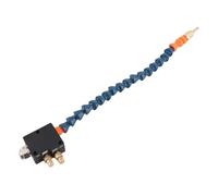 Mist Coolant Lubrication Cooling Sprayer, Universal Brass Spray Port for CNC Engraving Machine, Adjustable Air Flow Metalworking Cooling Tool with 300mm Flexible Joint