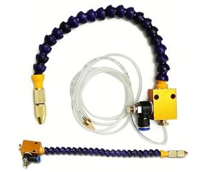 Mist Coolant Lubrication Spray System - Adjustable Cooling Unit for 8mm Air Pipe - for CNC Lathe, Milling & Engraving Machines - Improves Cutting Speed & Reduces Tool Wear
