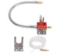 Mist Coolant Lubrication Spray System, CNC Lathe Cooling System with 48cm Metal Hose and 2m Soft Tubing, Adjustable Cutting Cooling Sprayer for Metal Engraving and