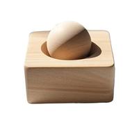 Mist Diffuser, Sphere Shape Quiet, Wooden Decor with, Portable Unit with Easy Use, Wellness Gadget, 1.38 Inches Fragrance Machine for Car Room Dormitory Yoga Studio Meditation