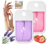 Mist Hydrating Hand Sanit-izer Spray for Adults,Cleanses Your Hands,Hand Sanit-iser Travel,Hand Sanit-iser Mini,Small Hand Sanit-iser,Mini Travel Essentials,Multi-Flavor,Hand Spray,Strawberry+Lavender