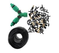 Mist Irrigation Nozzles 20m Dual Outlet Set for Garden Drip