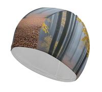 Mist Pervades Swim Cap Comfortable Shower Caps for Drag Reduction and Hair Protection Durable Soft Elastic Bathing Cap Keep Hairstyle Unchanged for Women and Men