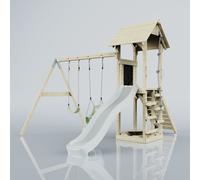 (Mist) PolarPlay Tower Kids Wooden Climbing Frame - Swing Olavo