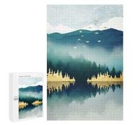 Mist Reflection: Creative Indoor Hobby, 1000 PCS Displayable Picture Puzzle, for Relaxing Solo Or Group Play