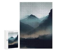 Mist Reflection Landscape - Wooden Picture Puzzle for Grown-Ups, 300 PCS, Year-End Present, for Relaxing Solo Or Group Play