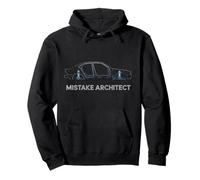 MISTAKE ARCHITECT Car Chassis Blueprint Automotive Pullover Hoodie