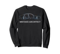 MISTAKE ARCHITECT Car Chassis Blueprint Automotive Sweatshirt