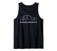 Mistake Architect Car Chassis Blueprint Automotive Tank Top