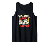 Mistakes Allow Thinking Funny Pencil Math Teacher Tank Top