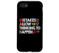 Mistakes Allow Thinking to Happen Funny Math Teacher Case for iPhone SE (2020) / 7/8