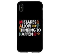 Mistakes Allow Thinking to Happen Funny Math Teacher Case for iPhone XS Max