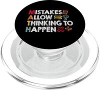 Mistakes Allow Thinking to Happen Funny Math Teacher PopSockets PopGrip for MagSafe
