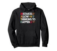 Mistakes Allow Thinking to Happen Funny Math Teacher Pullover Hoodie