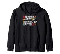 Mistakes Allow Thinking to Happen Funny Math Teacher Zip Hoodie