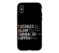 Mistakes Allow Thinking To Happen Math Teacher Mathematician Case for iPhone X/XS