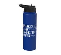 Mistakes Allow Thinking to Happen Math Teacher Mathematician Stainless Steel Insulated Water Bottle