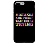 Mistakes Are Proof That You're Trying Growth Mindset Tie Dye Case for iPhone 7 Plus/8 Plus