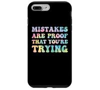 Mistakes Are Proof That You're Trying Growth Mindset Tie Dye Case for iPhone 7 Plus/8 Plus
