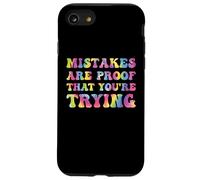 Mistakes Are Proof That You're Trying Growth Mindset Tie Dye Case for iPhone SE (2020) / 7/8