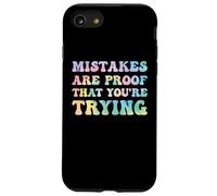 Mistakes Are Proof That You're Trying Growth Mindset Tie Dye Case for iPhone SE (2020) / 7/8