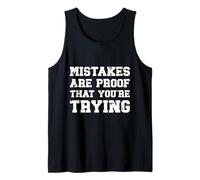 Mistakes are Proof That You're Trying Growth Mindset Vintage Tank Top