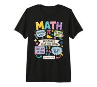 Mistakes Help You Grow Math Teacher Back to School Classroom Premium T-Shirt