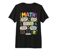 Mistakes Help You Grow Math Teacher Back to School Classroom Premium T-Shirt