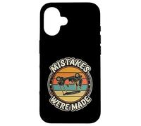Mistakes Were Made Funny Golf Cart Retro Golfer Golfing Case for iPhone 16