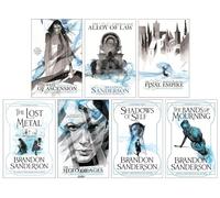 Mistborn Series 7 Books Collection Set (The Final Empire, The Well Of Ascension, The Hero Of Ages, The Alloy of Law, Shadows of Self, The Bands of Mourning & The Lost Metal)