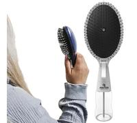 Mister Brush 2-in-1 Hairbrush Mister - Innovative Hair Mist & Brushing Tool for Wet & Dry Hair Styling - No-Tangle Bristles, Convenient Water Reservoir, Easy-to-Use Hair Mister (White)