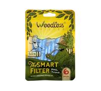 Mister Canapa, Activated Carbon and Cellulose Filters, Diameter 6 mm, Blue, 50 Pieces