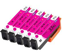 Mister Ink 33XL Ink Cartridges for Epson 33 33XL Ink for Epson Expression Premium XP-900 XP-830 XP-7100 XP-645 XP-640 XP-635 XP-630 XP-540 XP-530 5 Magenta