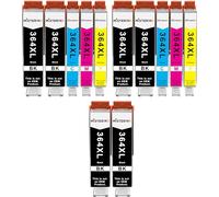 Mister Ink Compatible Ink Cartridge Replacement for HP 364 XL 364XL 10 Multipack (6BK & 2C/M/Y) for HP Photosmart 5520 5510 6520 7510 7520 5524 6510 5515 B210 C6380 DeskJet 3520 3070A OfficeJet 4620