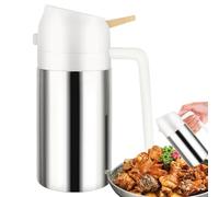 Mister Oil Spray Bottle - 2-in-1 Cooking Sprayer | Splash Bottles Made of 304 Stainless Steel | Portable Cooking Oil Bottle | Refillable Cooking Oil Bottle for Kitchen, Salad, Baking, Grilling