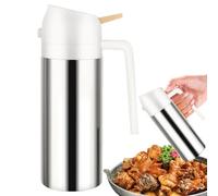 Mister Oil Spray Bottle - 2-in-1 Cooking Sprayer | Splash Bottles Made of 304 Stainless Steel | Portable Cooking Oil Bottle | Refillable Cooking Oil Bottle for Kitchen, Salad, Baking, Grilling