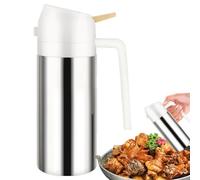 Mister Oil Spray Bottle - 2-in-1 Cooking Sprayer | Splash Bottles Made of 304 Stainless Steel | Portable Cooking Oil Bottle | Refillable Cooking Oil Bottle for Kitchen, Salad, Baking, Grilling