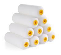 Mister Rui Foam Paint Roller Set, 4 Inch Paint Roller Cover 10 Packs, Small Paint Roller, Foam Paint Roller 4 Inch, Mini Paint Roller Cover, 4 Inch Foam Rollers for Painting Walls, Cabinets