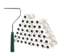 Mister Rui - Microfiber Paint Roller Covers 4 Inch - 40 Pack, Small Paint Roller Covers with Roller Frame Kit, Mini Paint Rollers for Painting Walls, Paint Supplies for House Painting