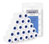 Mister Rui Mini Rollers for Painting, 20 Pack 2 Inch Foam Paint Roller, Sponge Paint Roller Sleeve, Gloss & Foam Roller Set for Smooth Finishes, Cabinets, Trim