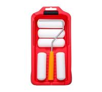 Mister Rui Mini Rollers for Painting, Gloss Roller 4 Inch, Foam Paint Roller with Tray for a Smooth Finish