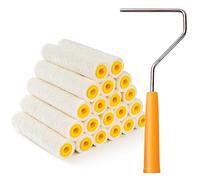 Mister Rui Mohair Paint Rollers, 4 Inch (100MM) Roller Sleeve, Pack of 21