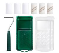 Mister Rui Paint Roller Set Small, Paint Roller Small 5 cm, 2 Inch Foam Paint Roller Covers, Microfibre Paint Roller Frame, Paint Tray and Inserts for Furniture Painting and Renovation