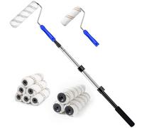 Mister Rui Paint Roller Set, with Extension Pole, Large and Small Paint Roller for Painting,12 Packs