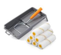 Mister Rui Paint Roller, Small Paint Roller 4 Inch, Mini Rollers for Painting, Medium Pile Mini Roller for Walls and ceillings