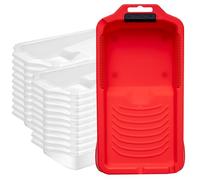 Mister Rui Paint Tray Liner, 4 Inch Paint Tray Set, 21 Pack, Textured Disposable Paint Tray, Plastic Paint Tray with 20 Tray Liners, Paint Trays for Painting